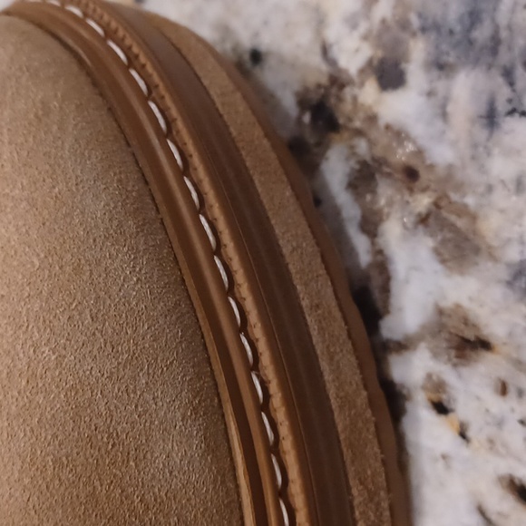 STEVE MADDEN Searches Womens Suede Block Heel Ankle Boots - Picture 8 of 8